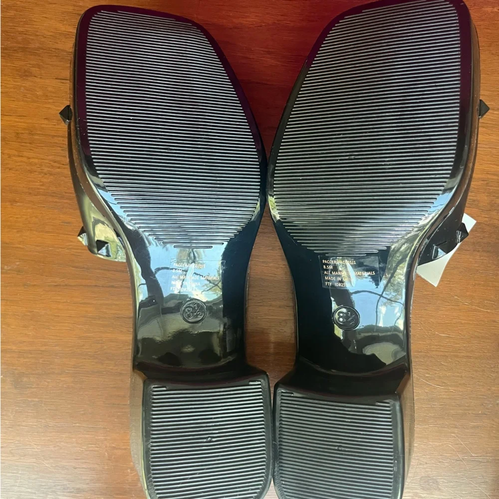 Madden Girl Paccer sandal black‎ studded 8.5. NEW